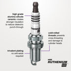 NGK Ruthenium HX Ruthenium Spark Plug 90495