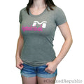 Women's MetalCloak Script Tee, Grey
