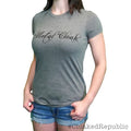 Grey Women's MetalCloak Script Tee