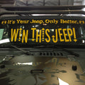 Yellow It's Your Jeep, Only Better Premium Vinyl Decal, Reflective