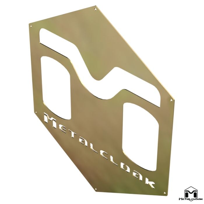 Metalcloak Garage Art, Hex Logo, Gold Zinc