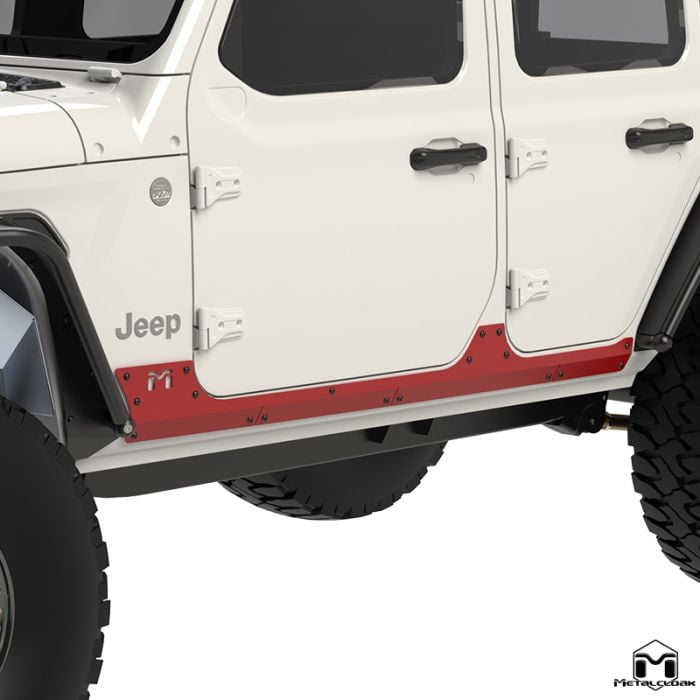 Aluminum Rocker ExoSkin, Pair, 4-Door, JL Wrangler