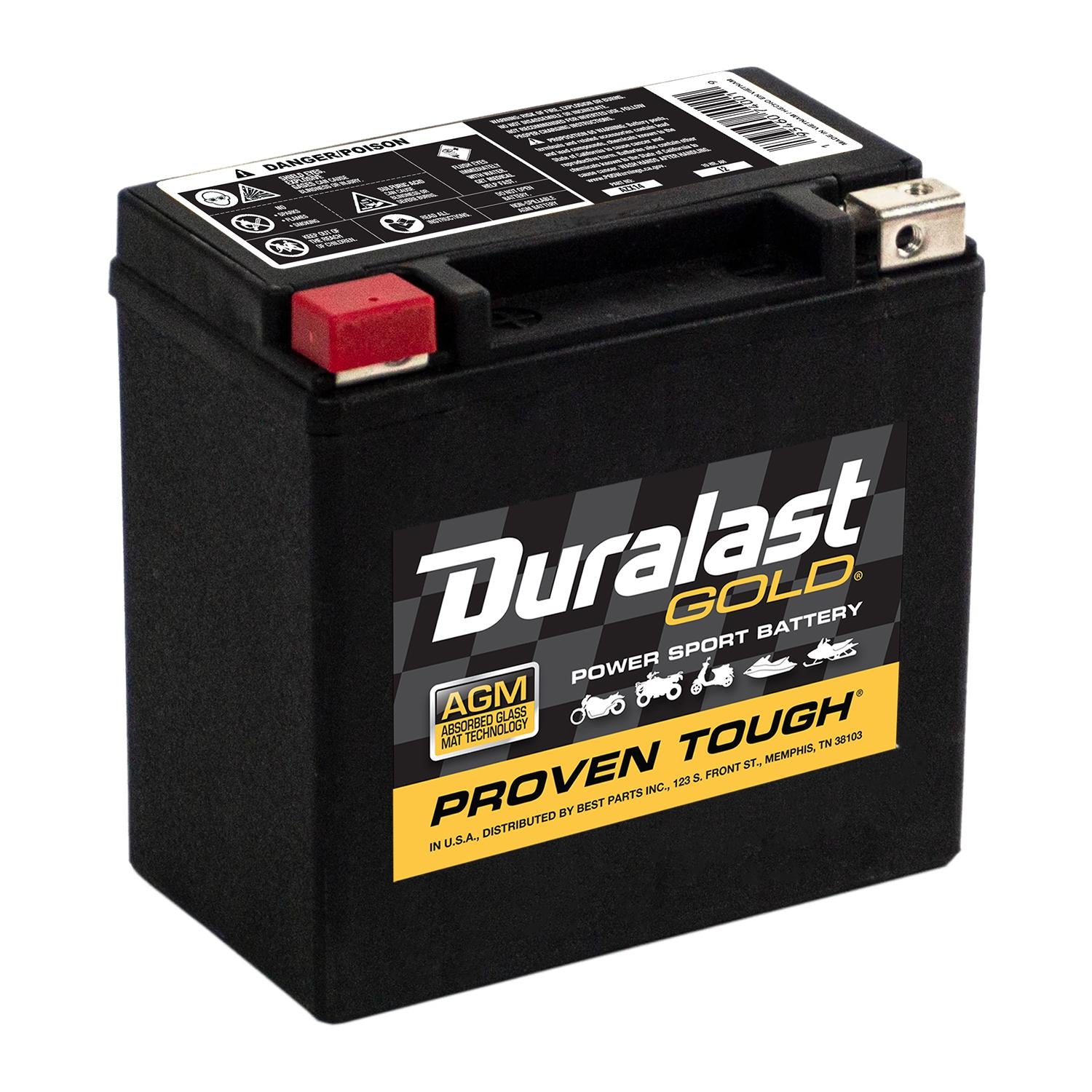 Gold Powersport Absorbed Glass Mat (AGM) Battery AZX14