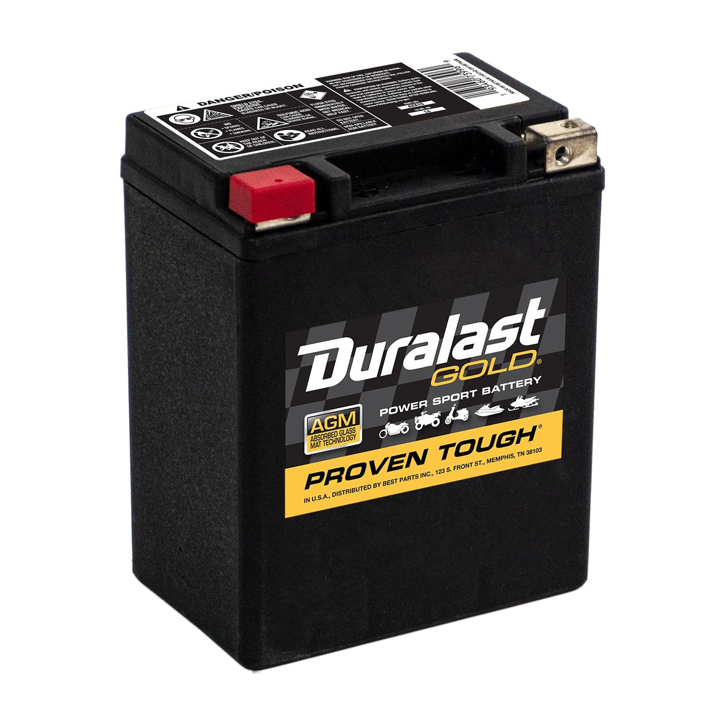 Gold Powersport Absorbed Glass Mat (AGM) Battery AZX15
