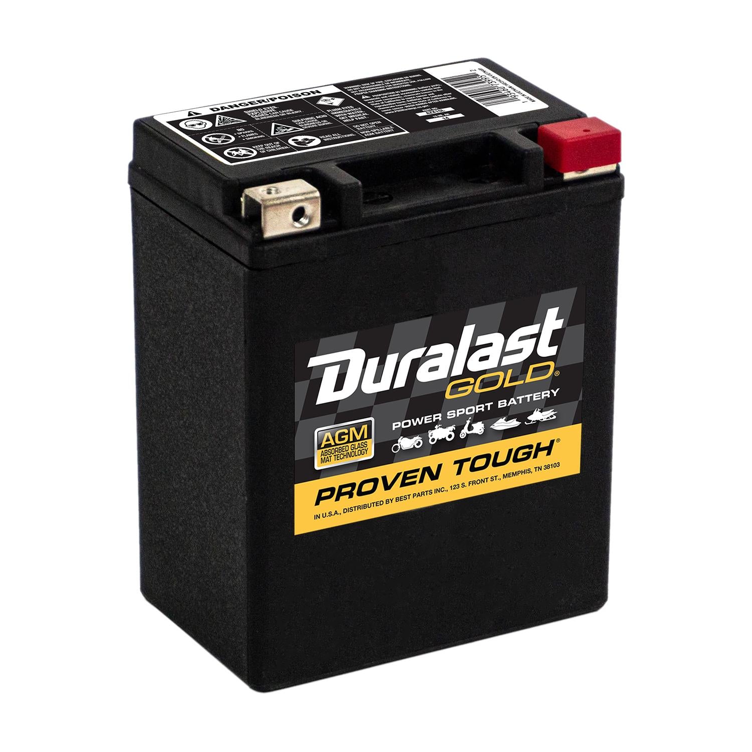 Gold Powersport Absorbed Glass Mat (AGM) Battery AZX15L