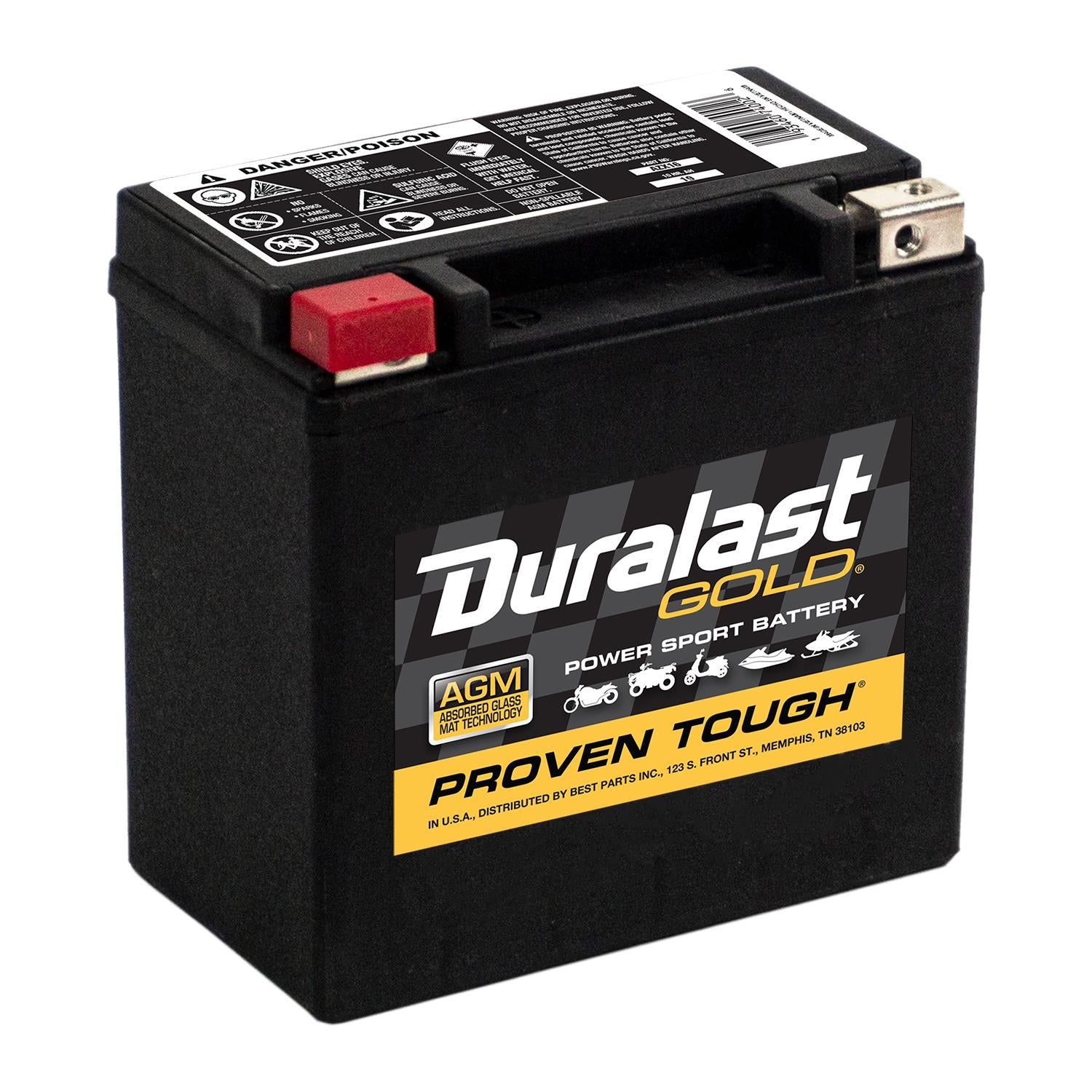 Gold Powersport Absorbed Glass Mat (AGM) Battery AZX16