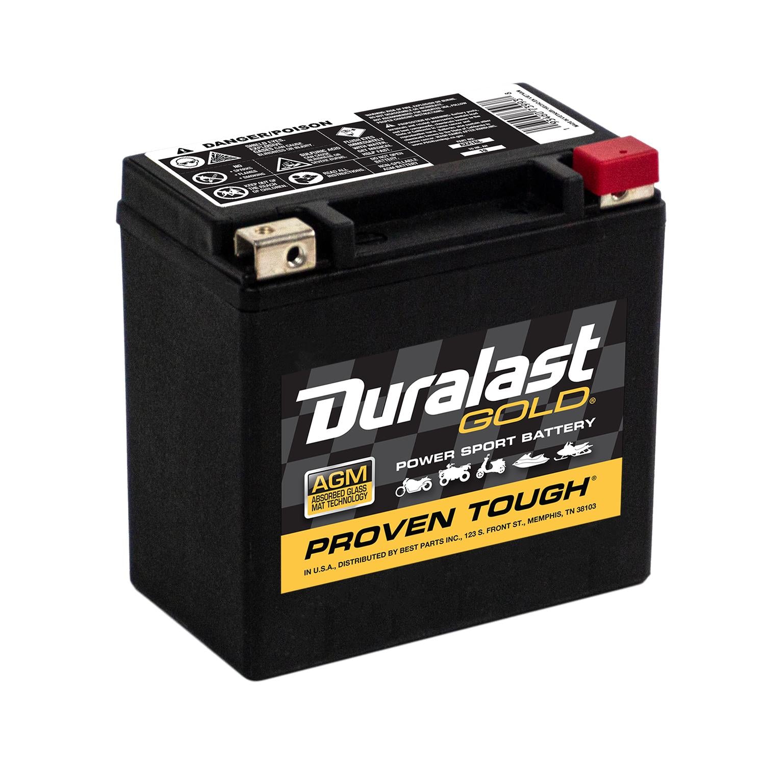 Gold Powersport Absorbed Glass Mat (AGM) Battery AZX16L