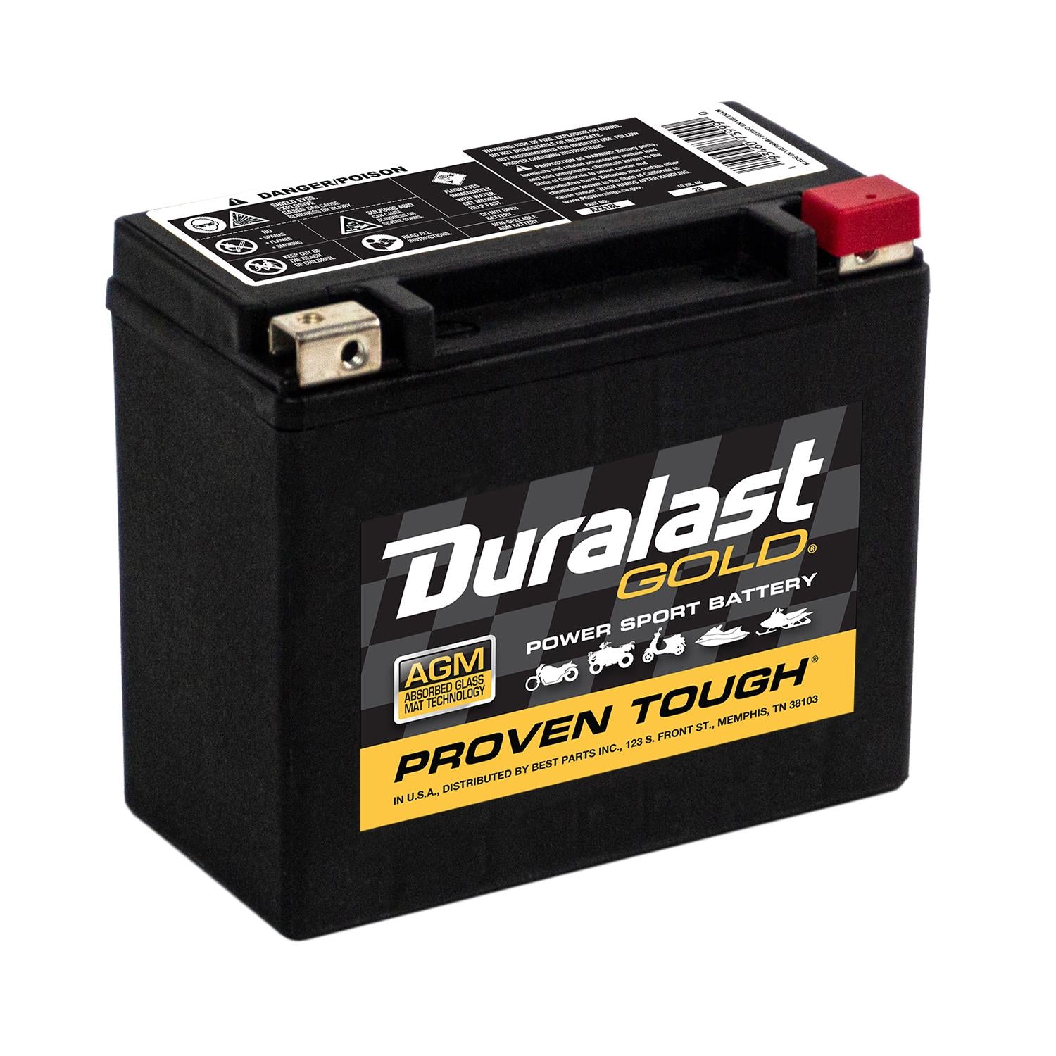 Gold Powersport Absorbed Glass Mat (AGM) Battery AZX18L