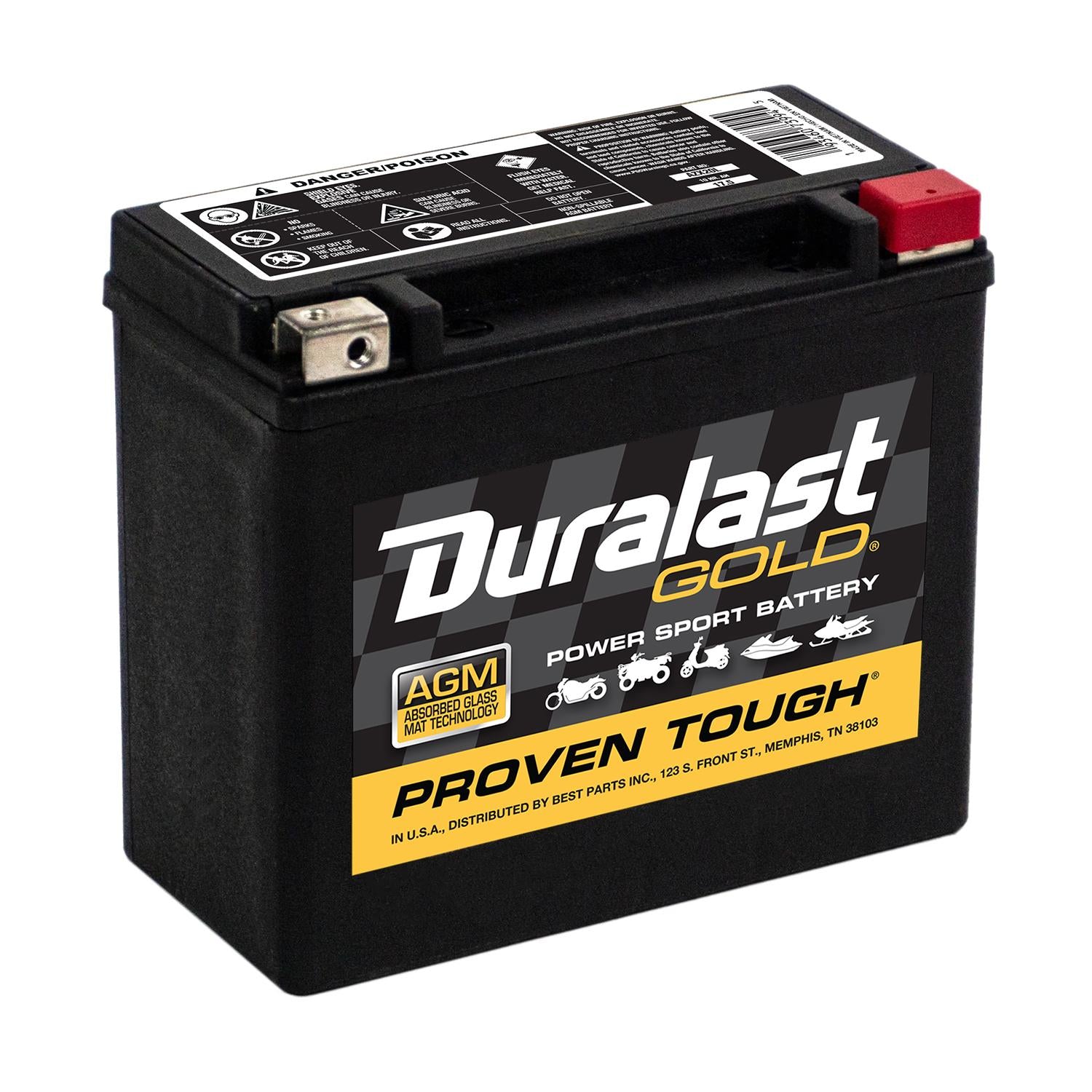 Gold Powersport Absorbed Glass Mat (AGM) Battery AZX20L
