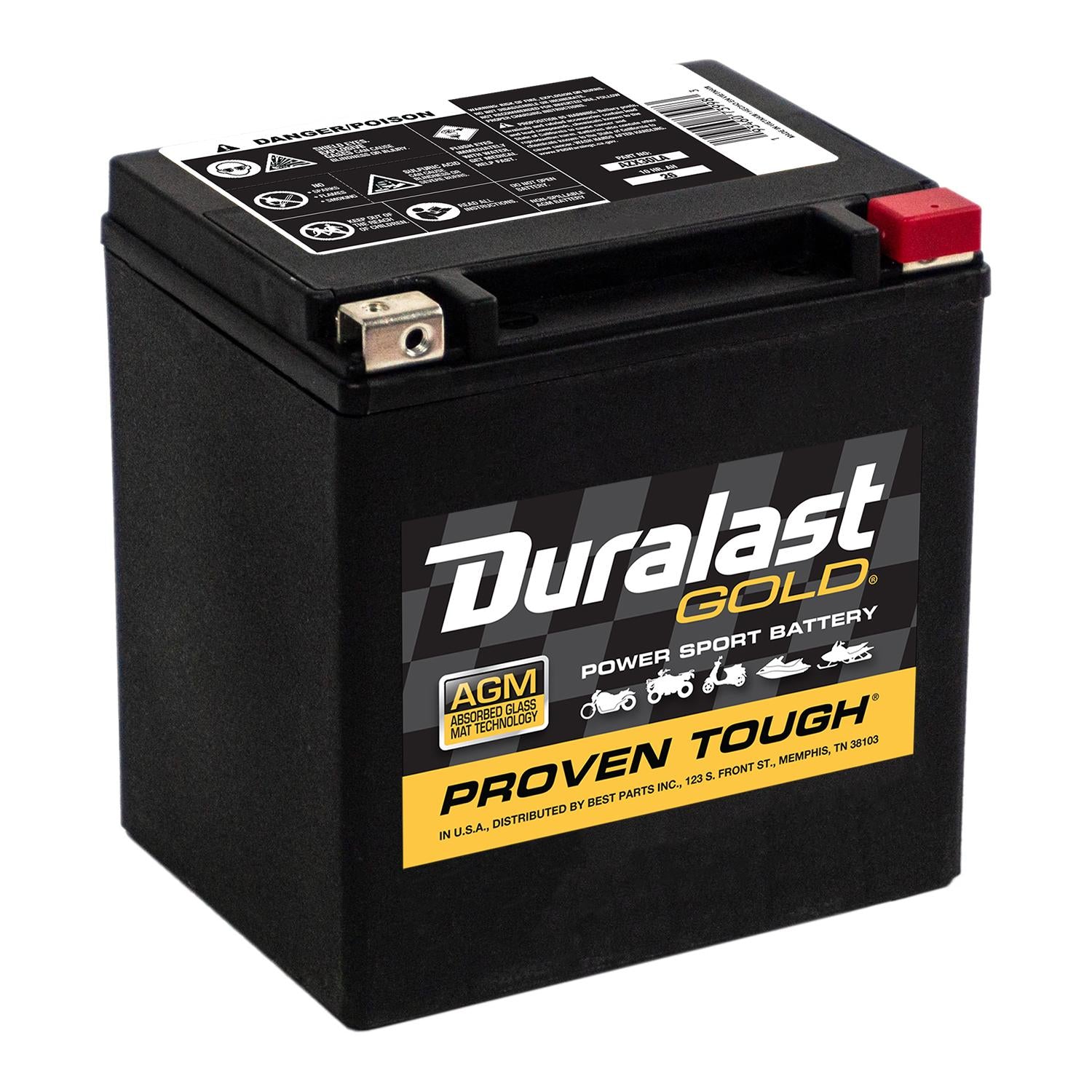Gold Powersport Absorbed Glass Mat (AGM) Battery AZX30LA