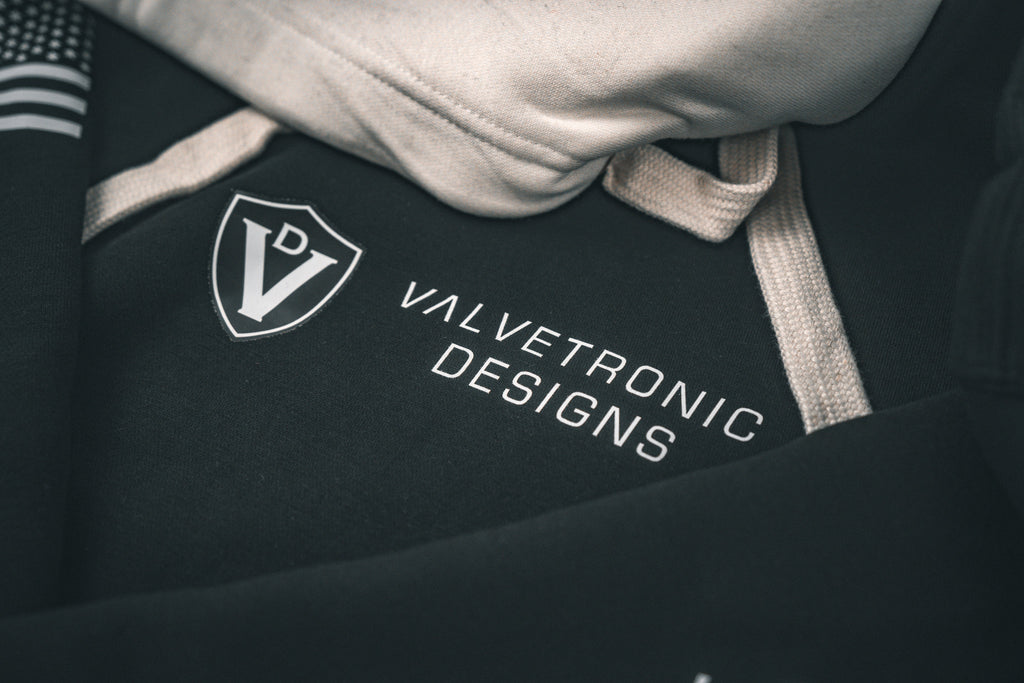 Valvetronic Designs Black & White Hoodie