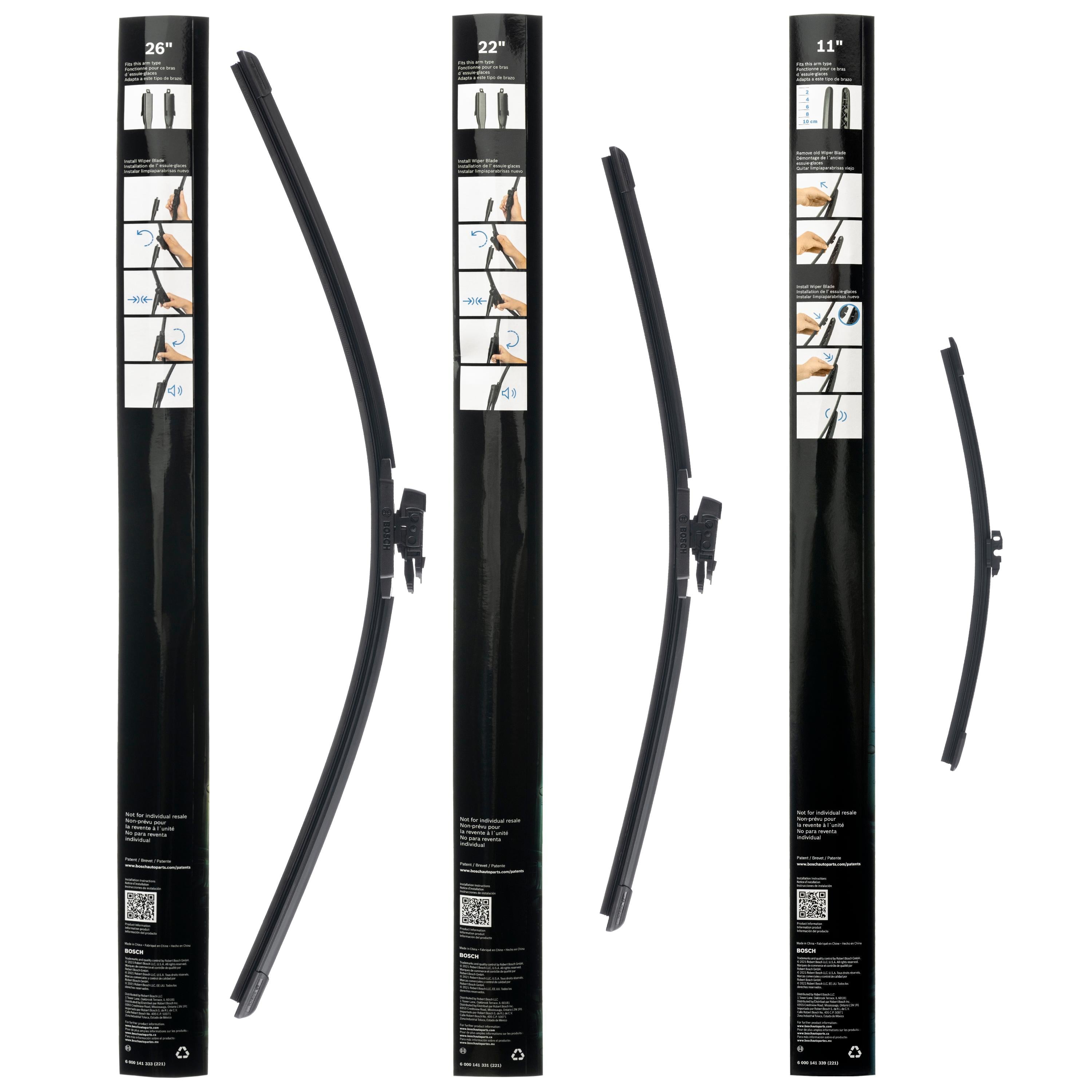 Bosch 26in and 22in Wiper Blade Set B36007