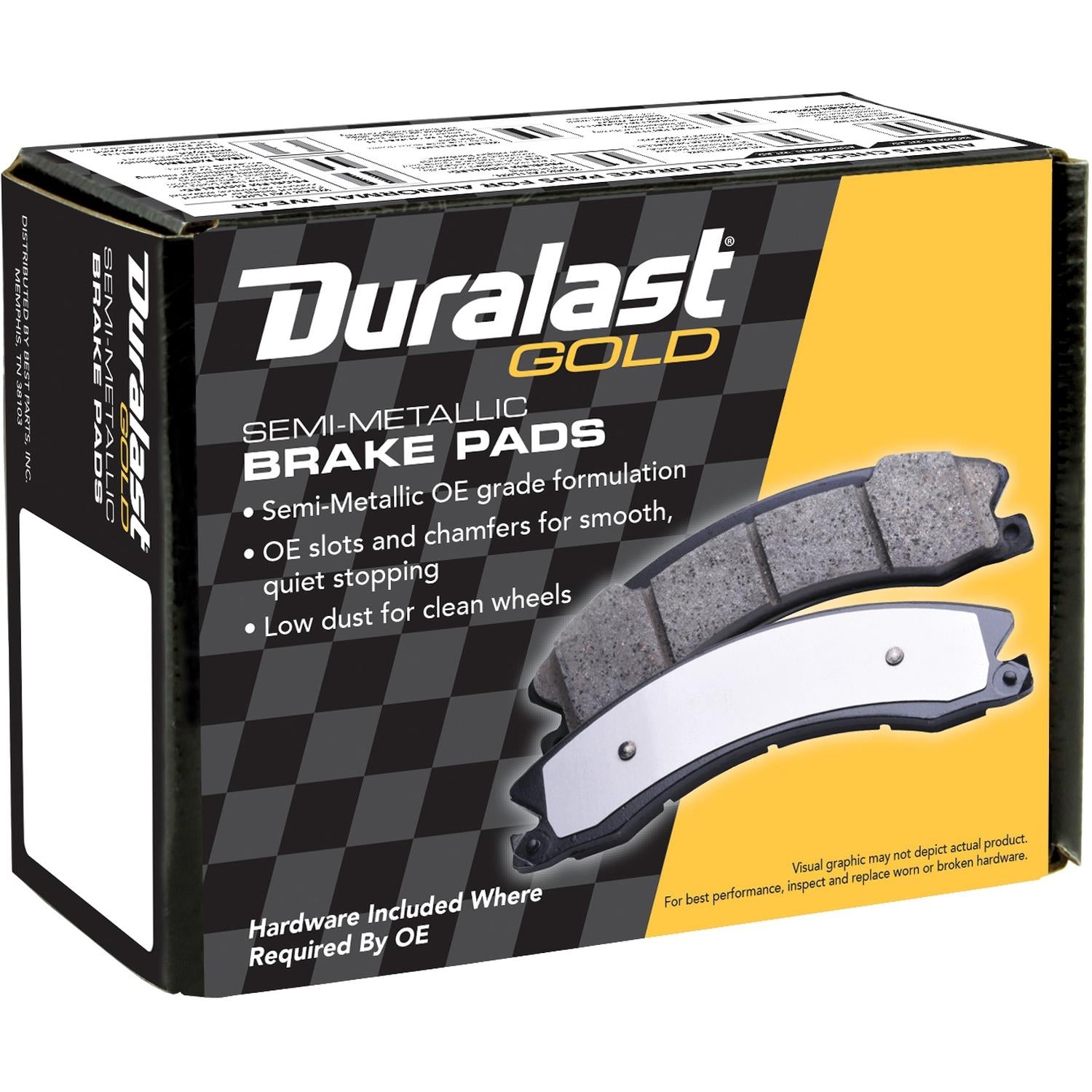 Gold Semi-Metallic Disc Brake Pad Set DG391