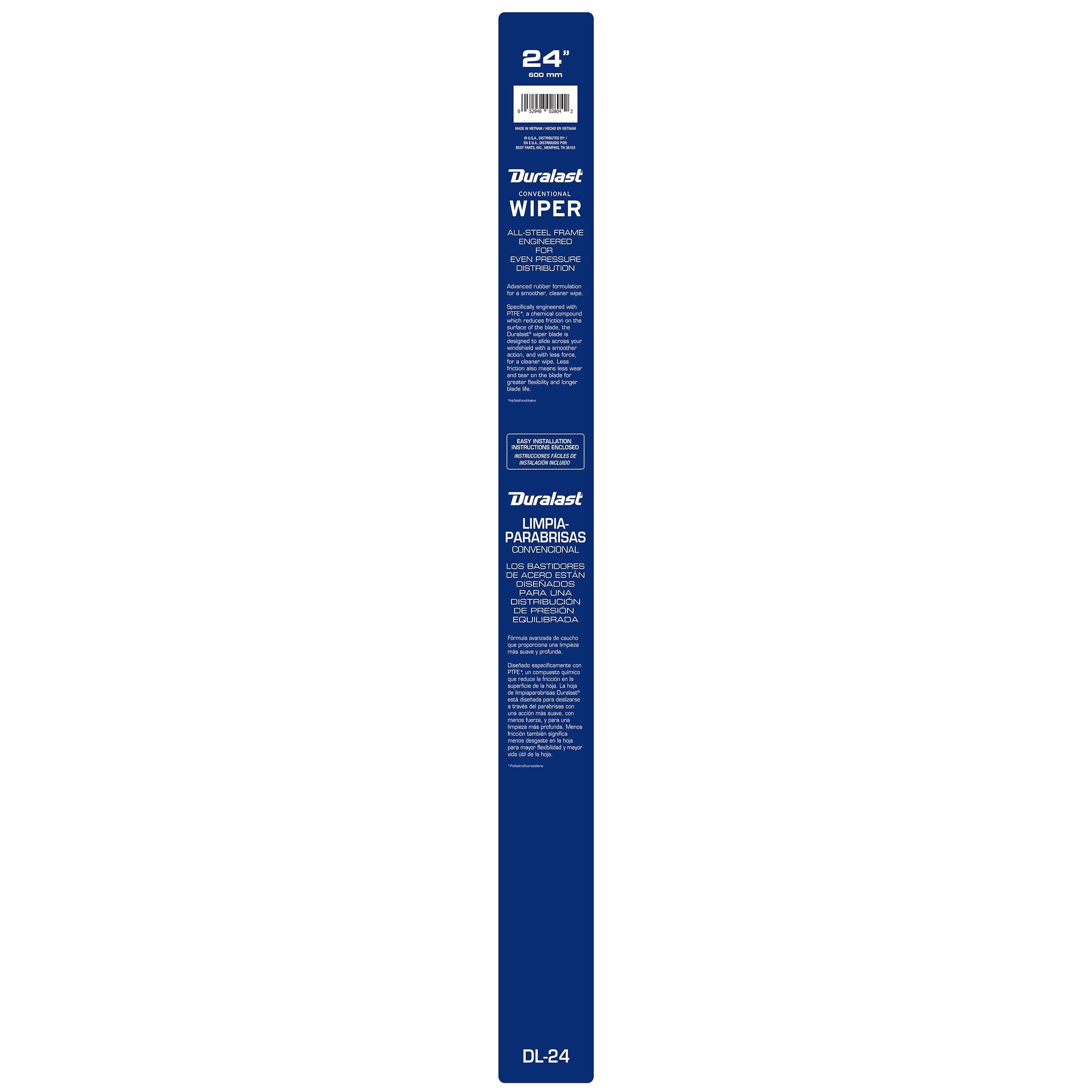 24in Traditional Metal Wiper Blade DL-24