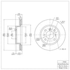 R1 Concepts Disc Brake Rotor ERE-01002