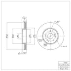 R1 Concepts Disc Brake Rotor ERE-01007