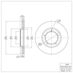 R1 Concepts Disc Brake Rotor ERE-02001