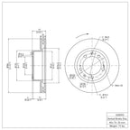 R1 Concepts Disc Brake Rotor ERE-02009D