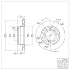 R1 Disc Brake Rotor ERE-02030D