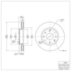 R1 Concepts Disc Brake Rotor ERE-03000