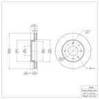 R1 Concepts Disc Brake Rotor ERE-03004