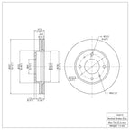 R1 Concepts Disc Brake Rotor ERE-03015