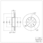 R1 Concepts Disc Brake Rotor ERE-03018
