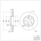 R1 Concepts Disc Brake Rotor ERE-03020