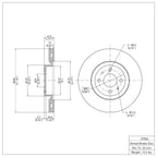 R1 Concepts Disc Brake Rotor ERE-07004