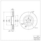 R1 Concepts Disc Brake Rotor ERE-13016