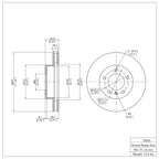 R1 Concepts Disc Brake Rotor ERE-20006
