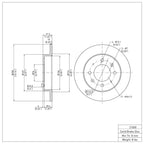 R1 Concepts Disc Brake Rotor ERE-21008