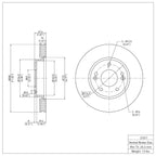 R1 Concepts Disc Brake Rotor ERE-21011