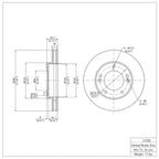 R1 Concepts Disc Brake Rotor ERE-21020