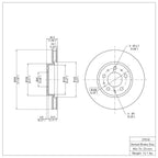 R1 Concepts Disc Brake Rotor ERE-27018