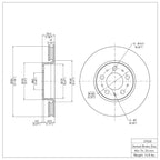 R1 Concepts Disc Brake Rotor ERE-27028