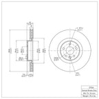 R1 Concepts Disc Brake Rotor ERE-27036
