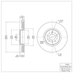 R1 Concepts Disc Brake Rotor ERE-27040