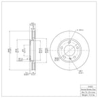 R1 Concepts Disc Brake Rotor ERE-31022