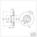 R1 Concepts Disc Brake Rotor ERE-31029