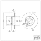 R1 Concepts Disc Brake Rotor ERE-31043