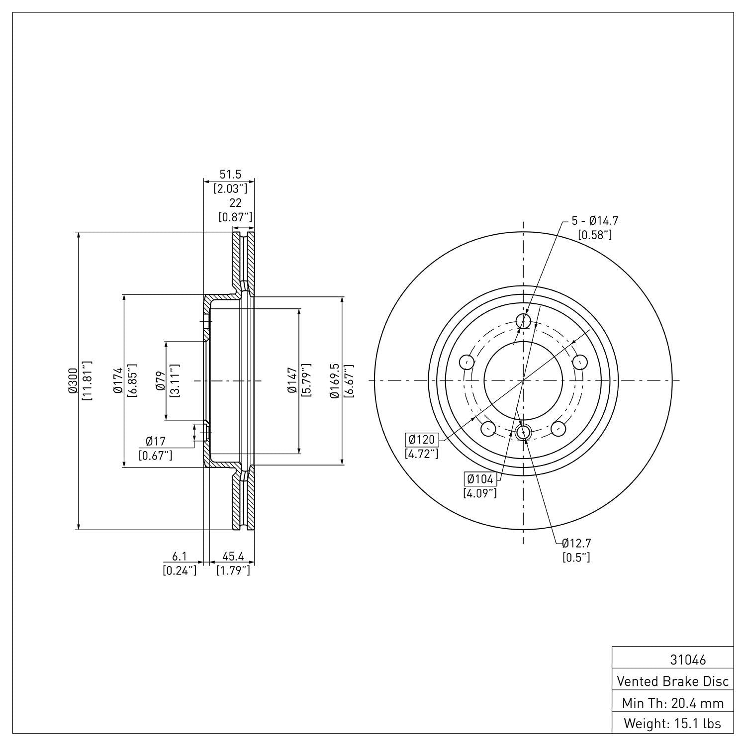 R1 Concepts Disc Brake Rotor ERE-31046