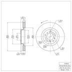 R1 Disc Brake Rotor ERE-31054D