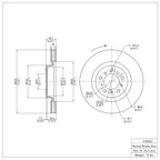 R1 Disc Brake Rotor ERE-31055D
