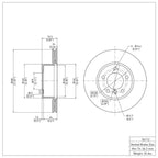 R1 Concepts Disc Brake Rotor ERE-31067