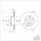 R1 Concepts Disc Brake Rotor ERE-31089
