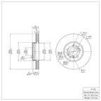 R1 Concepts Disc Brake Rotor ERE-31135