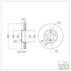R1 Concepts Disc Brake Rotor ERE-31144