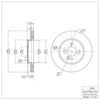 R1 Concepts Disc Brake Rotor ERE-32005