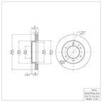 R1 Concepts Disc Brake Rotor ERE-37010